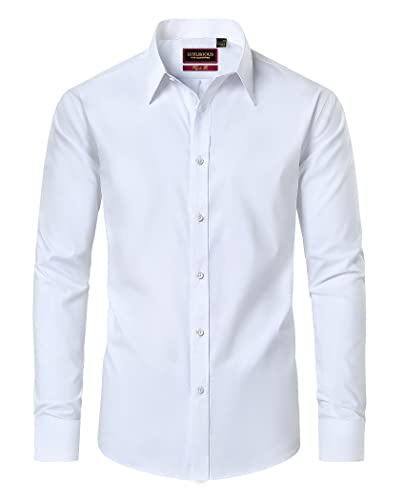 Amazon.com: Lion Nardo White Dress Shirt for Men Cotton Button